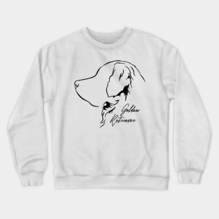 Golden Retriever Profile dog mom Crewneck Sweatshirt